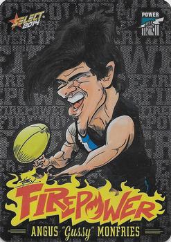 2014 Select AFL Champions - Firepower Caricatures #FC42 Angus Monfries Front